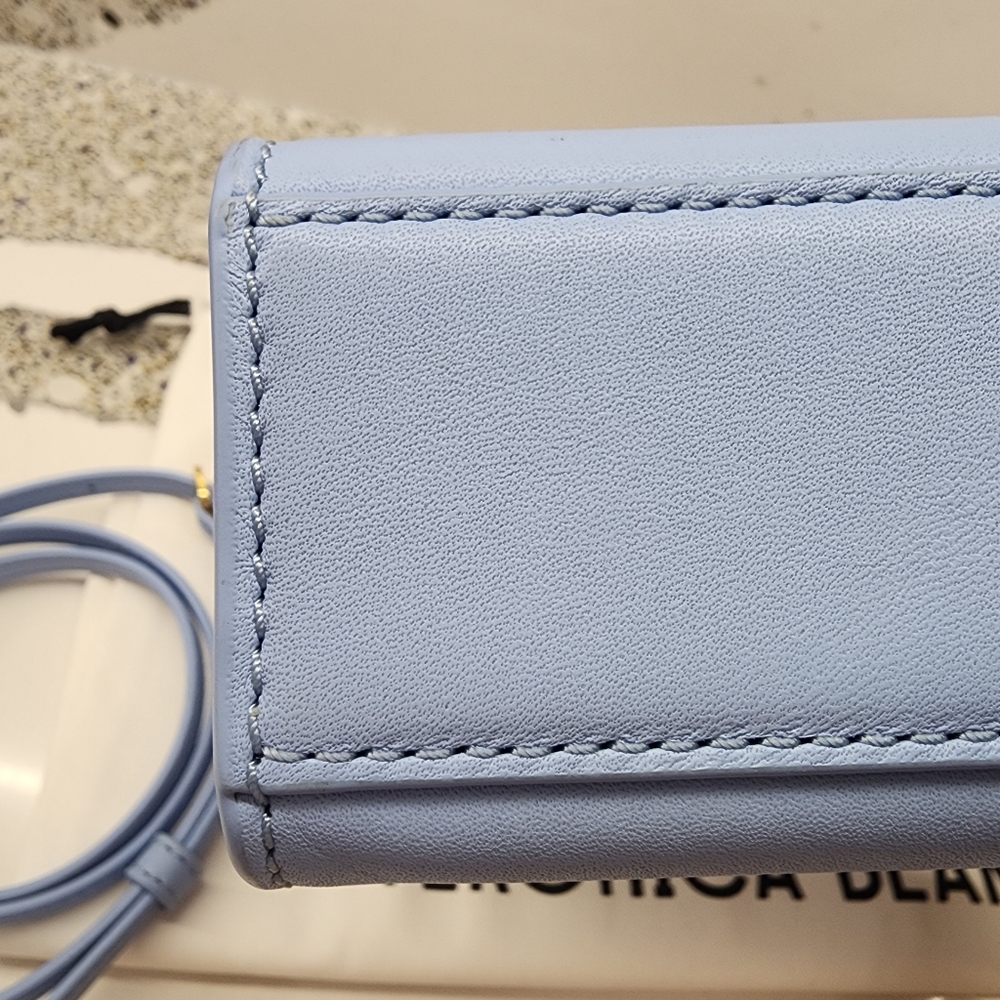 Veronica Beard Bamboo-Handle Shopper Bag in Light Blue - Picture 7 of 12